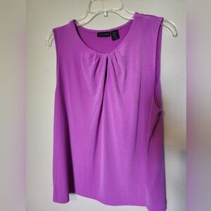 NWOT Womens Tahari Purple Sleeveless Top